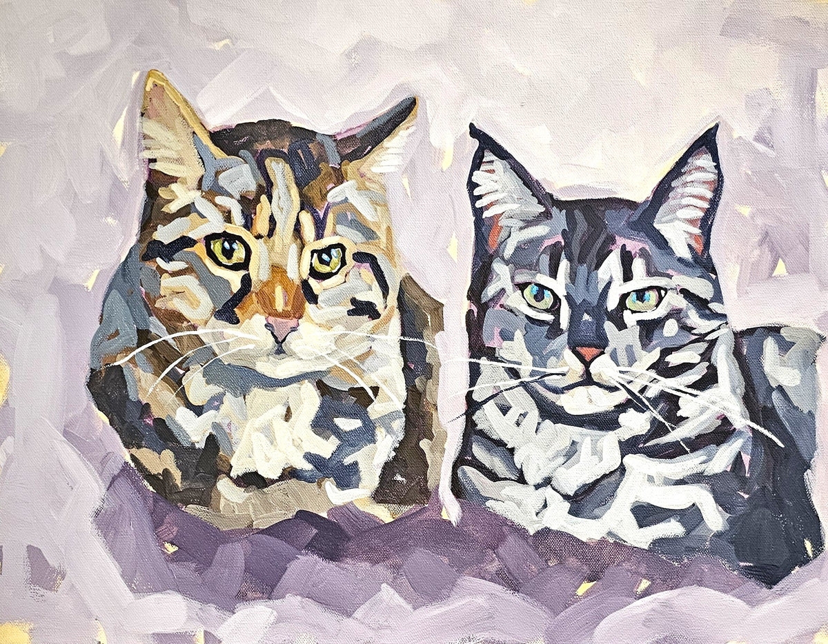 2 Pet Portrait Painting