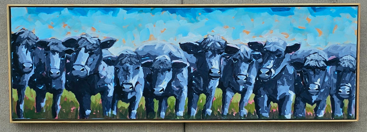 Multiple pets on Custom 24"x60" canvas
