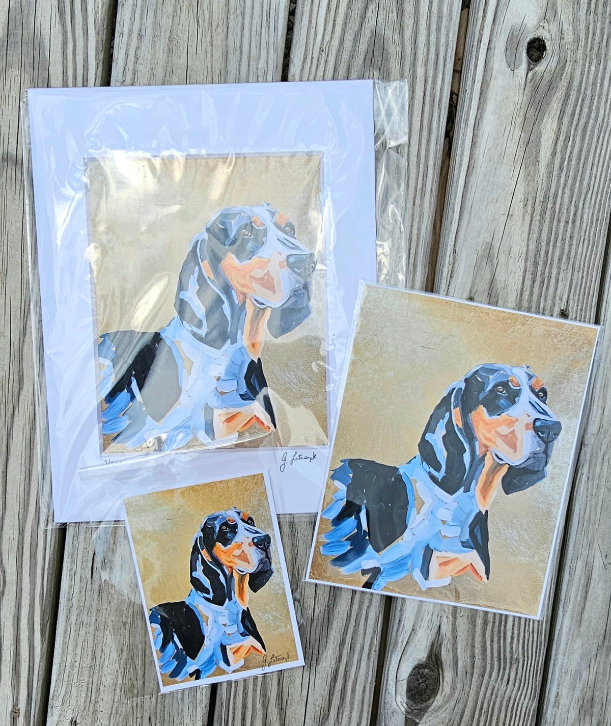 Bluetick coonhound reproduction print