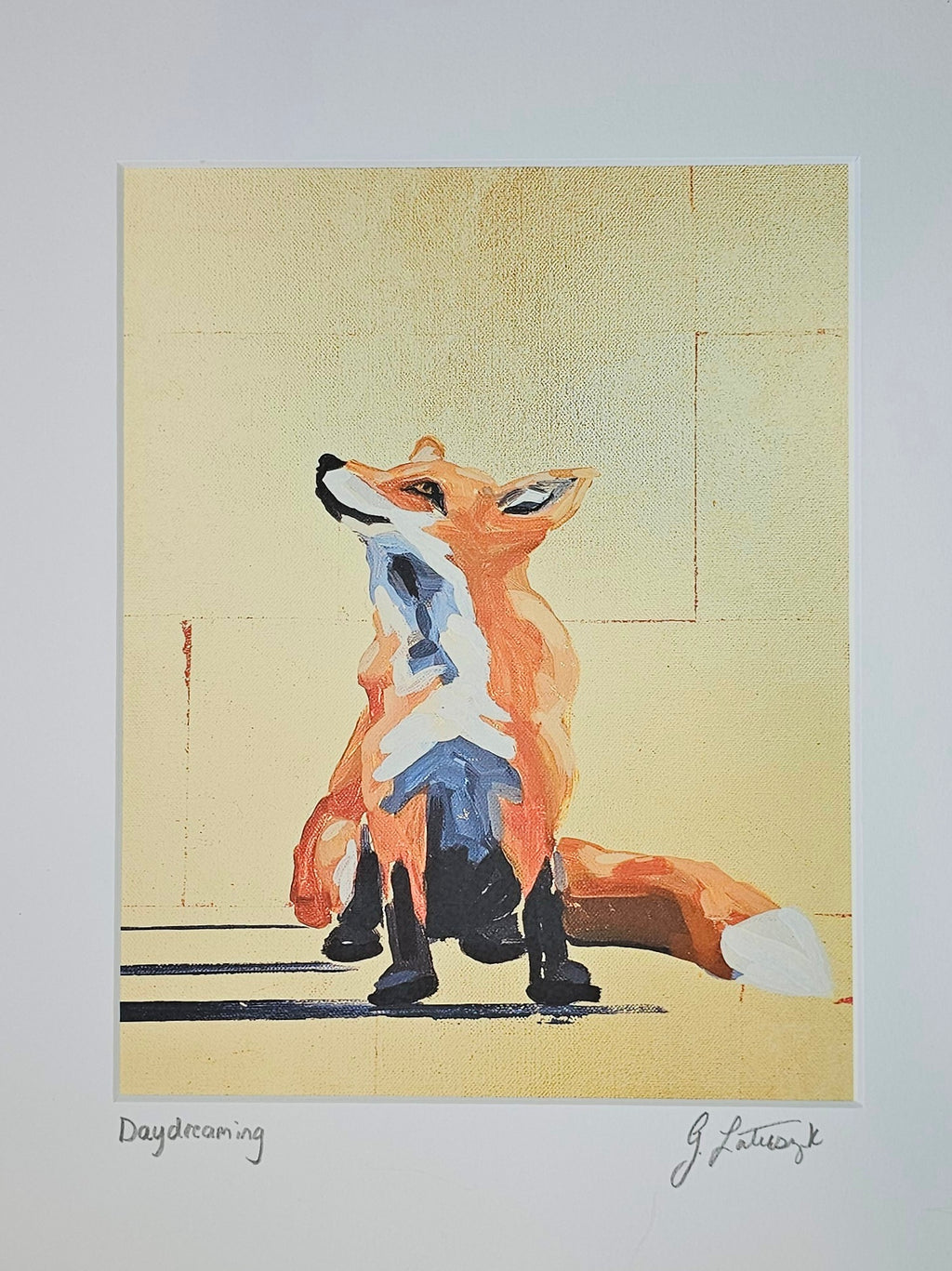 Print - Fox - Daydreaming