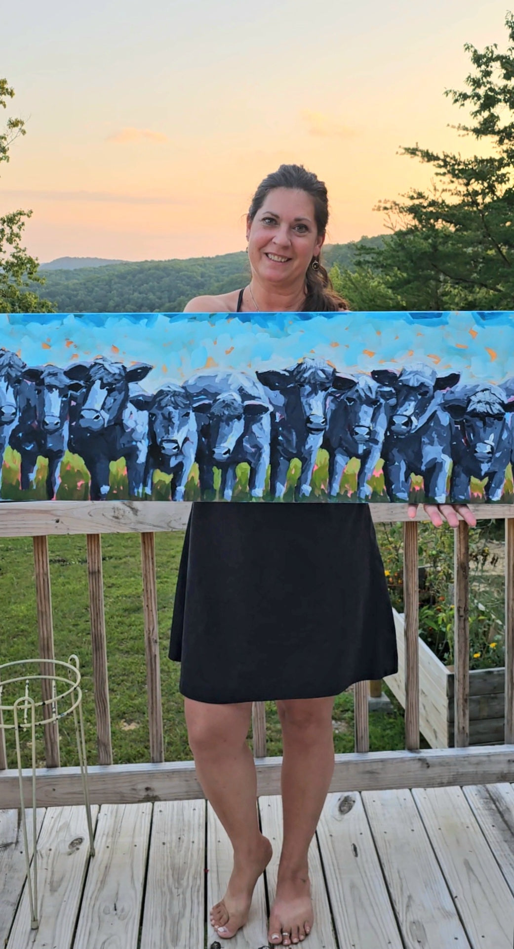 Multiple pets on Custom 24"x60" canvas