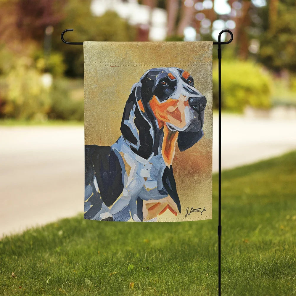 Bluetick garden flag