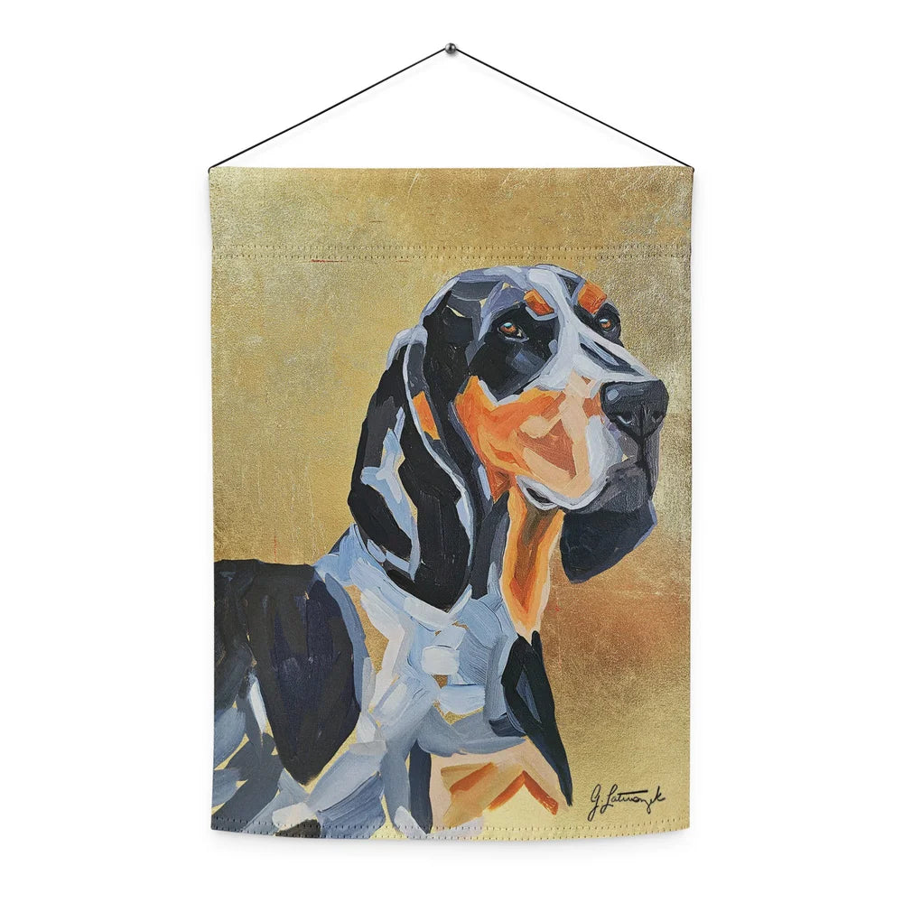 Bluetick garden flag